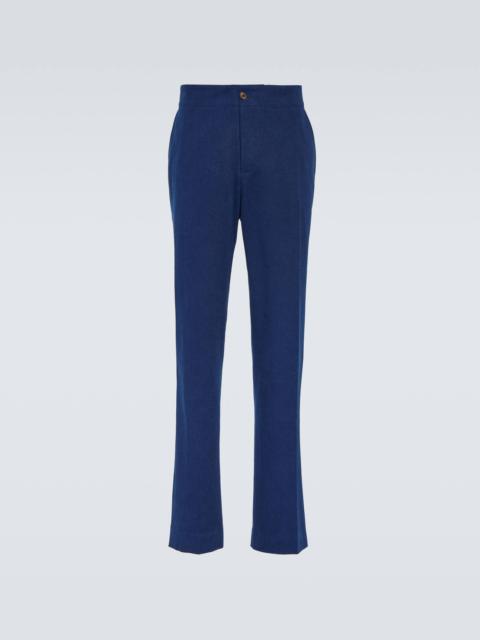Cotton slim pants