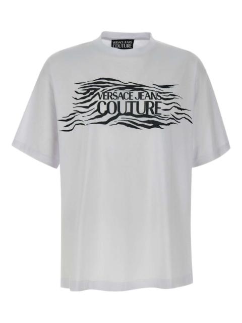 zebra-motif t-shirt