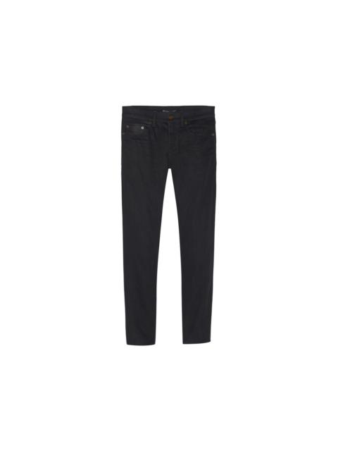 Saint Laurent Women's Cropped Skinny-Fit Denim Jeans Used Black