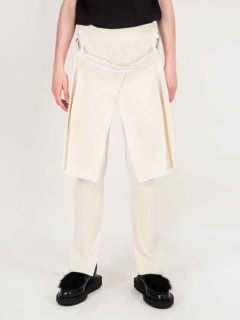 Wool Pant Knit off white