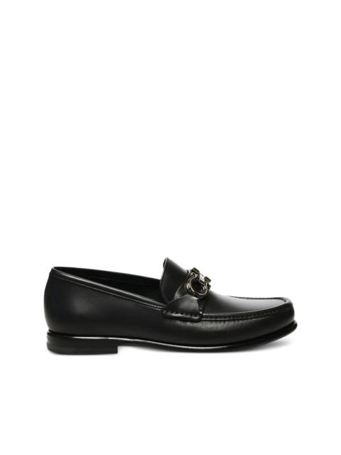 Gancini-detail leather loafers