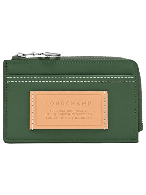 Le Pliage Xtra Card holder British Green - Leather