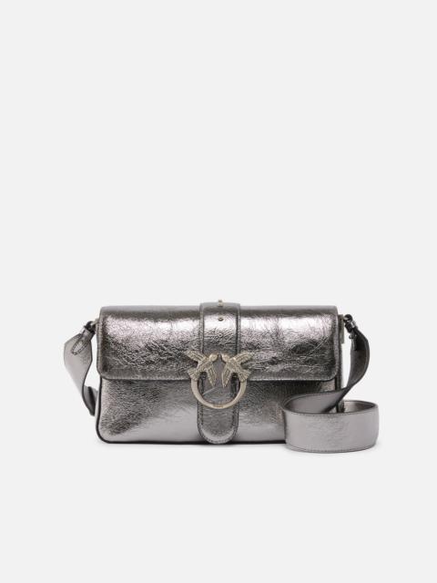 LOVE BAG ONE SLOUCHY MEDIUM SHOULDER BAG IN LAMINATED LEATHER