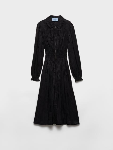 Floral jacquard dress