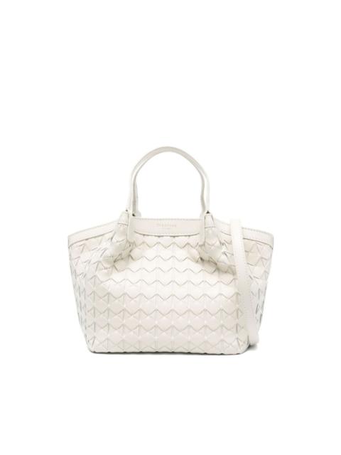woven-leather tote bag