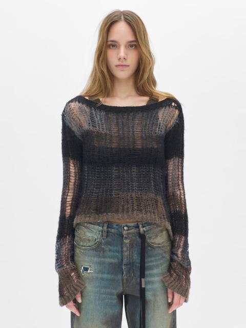 Leocadie Slim Fit Open Neck Sweater