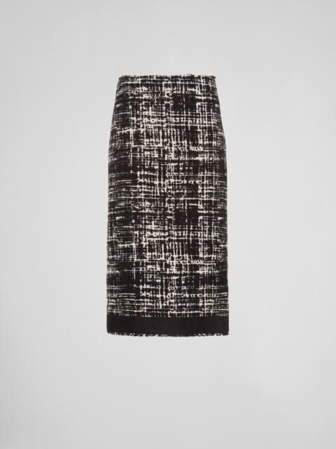 Printed fabric and Re-Nylon skirt