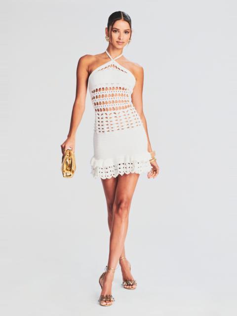 EZE CROCHET PEARL EMBELLISHED DRESS
