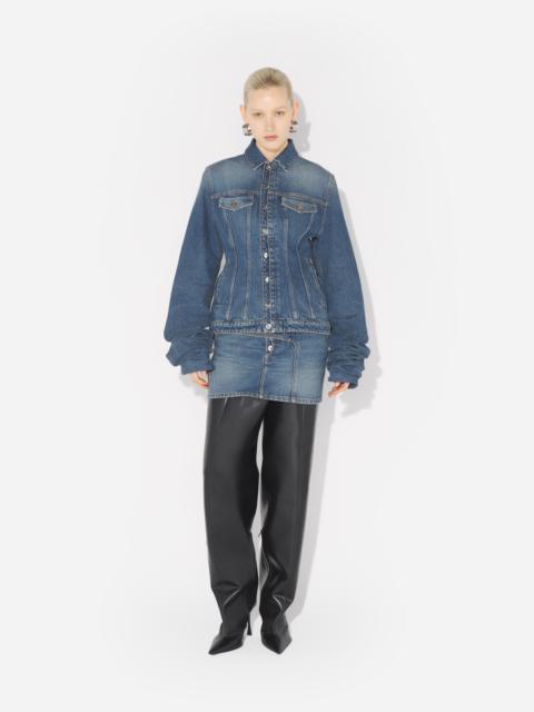 THE BLUE DENIM JACKET WITH OVERSIZED SLEEVES