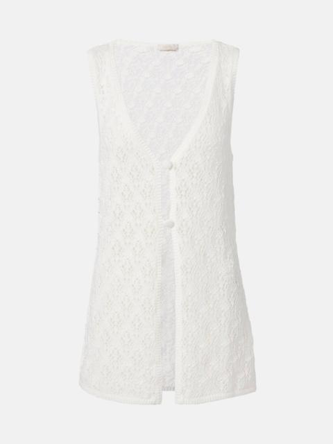 Fio pointelle cotton vest