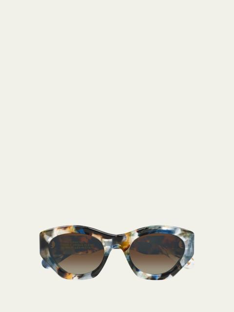 53mm Recycled Acetate Cat-Eye Sunglasses