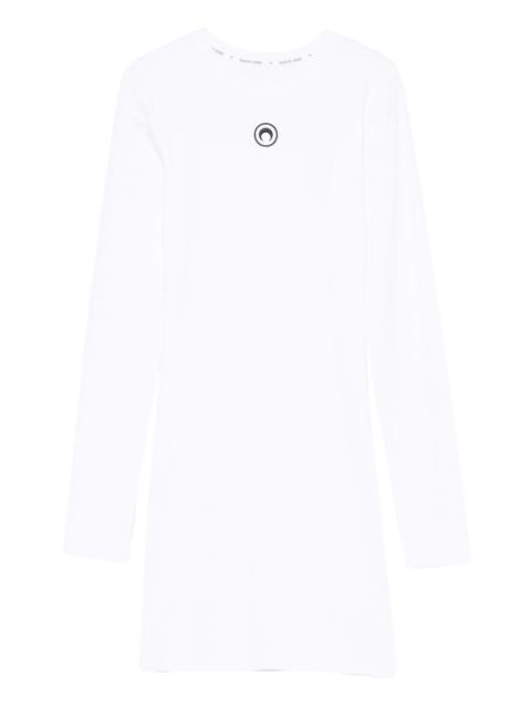 crew-neck long-sleeve dress