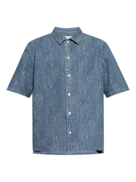 washed denim shirt