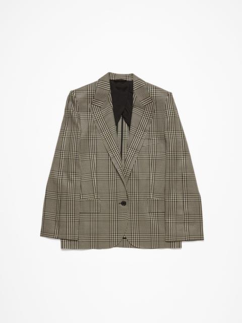Single-breasted jacket - Regular fit - Multi brown