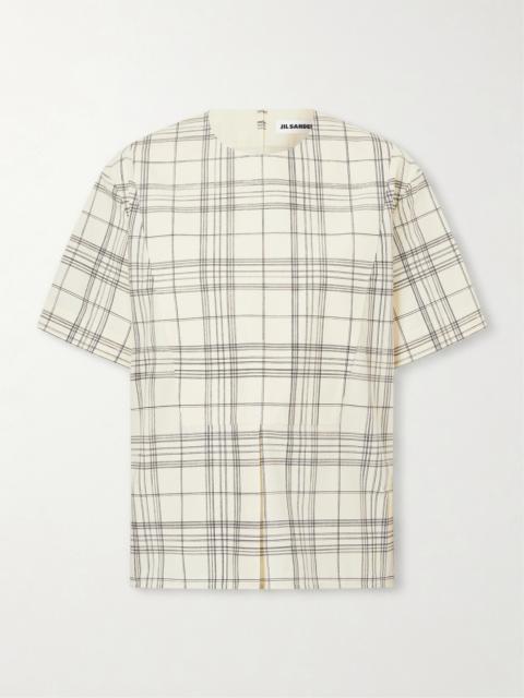 Checked Cotton T-shirt