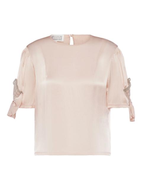 tie-sleeve top