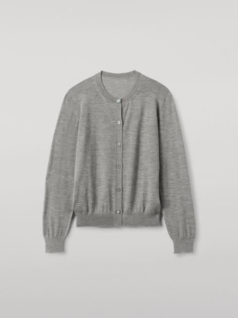 Honor Grey Superfine Cashmere Cardigan