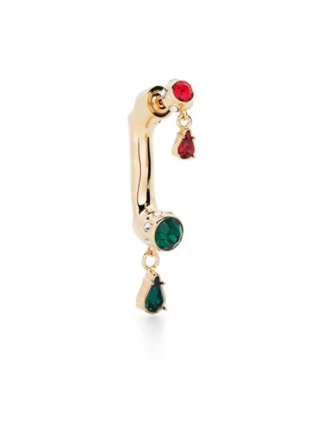 crystal-embellished drop earring
