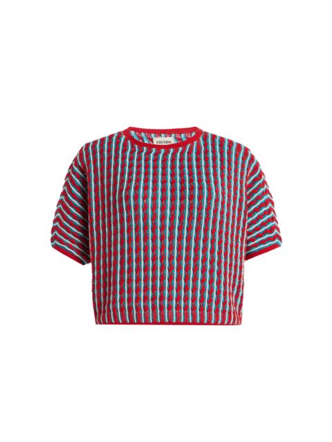 Mito Knit Cotton Top multi