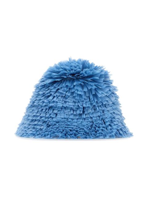 Embellished Raffia Bucket Hat