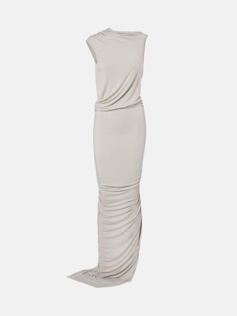 Eva draped jersey gown