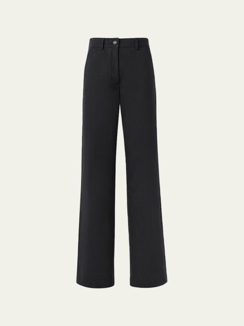 Finnian Wide-Leg Denim Pants