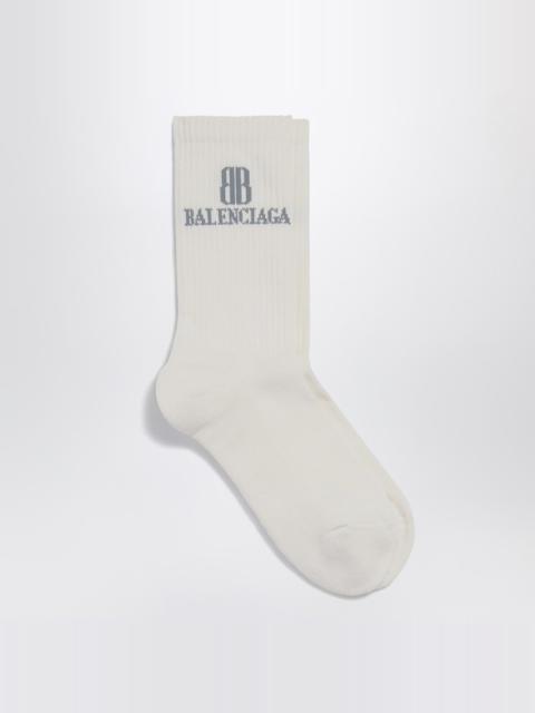 Nano BB socks in white cotton blend