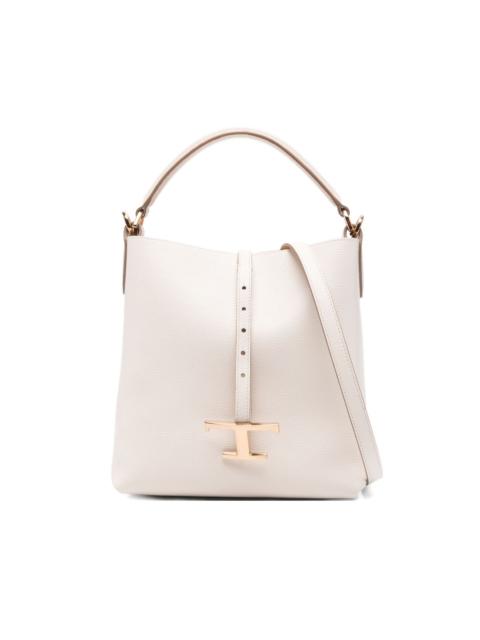 mini T Timeless leather bucket  bag