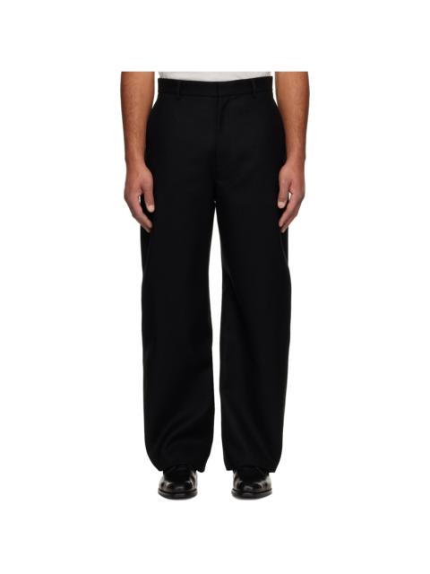 Black Couture Seam Trousers