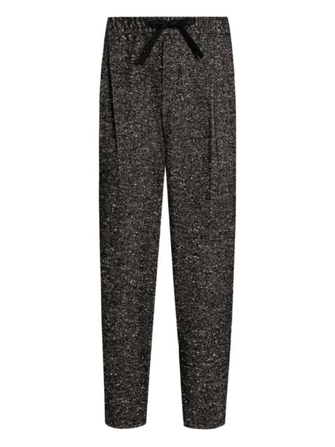 side-pockets drawstring trousers