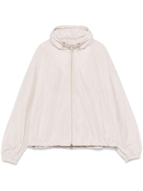 drawstring-neck jacket