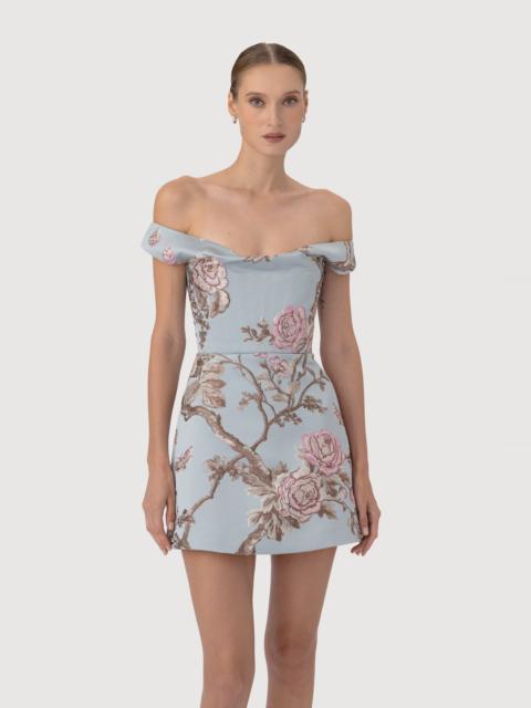 BRUNA BROCADE MINI DRESS