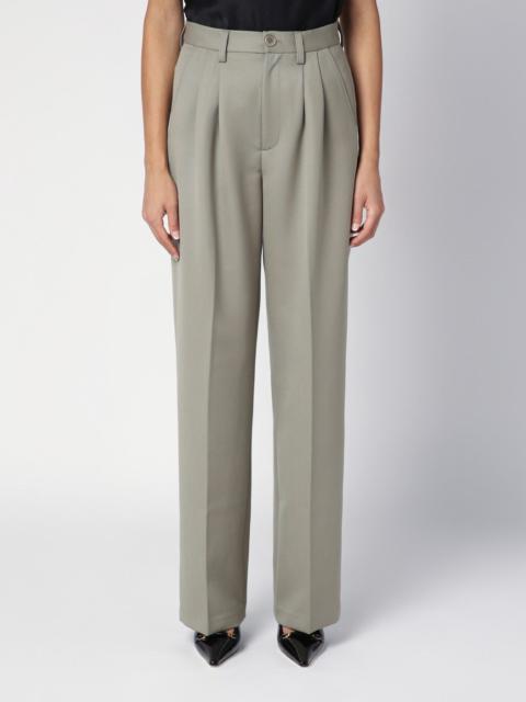 Khaki wool trousers