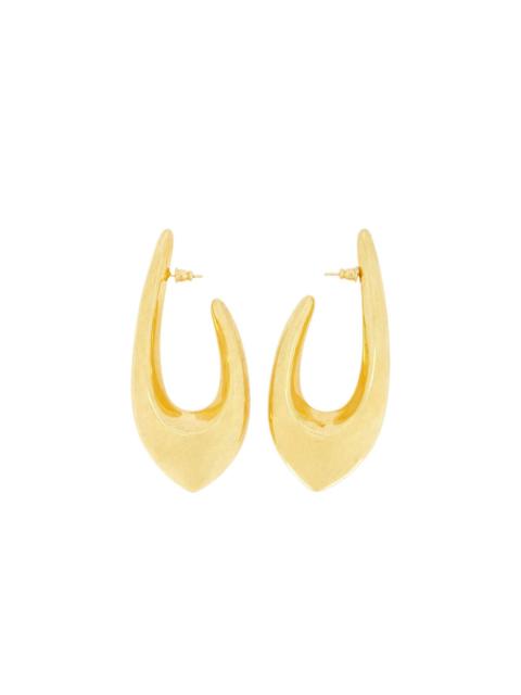 oval drop earrings