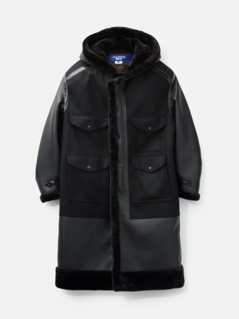 JUNYA WATANABE MAN X FILSON FAUX SHEARLING HOODED COAT