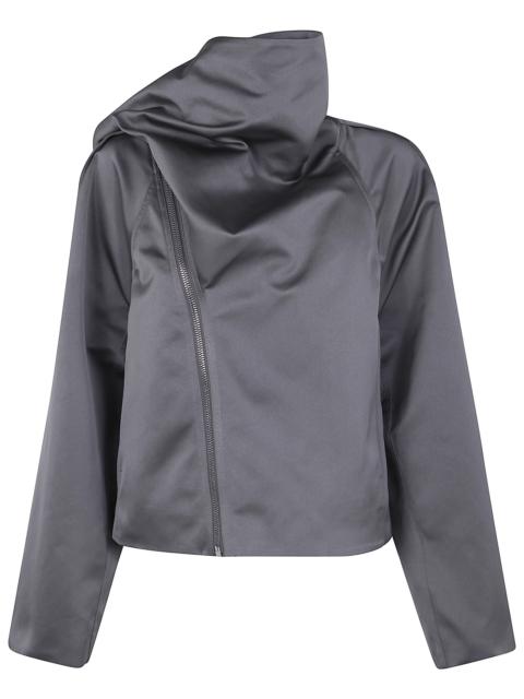 'Cropped Scarf Flight' Jacket