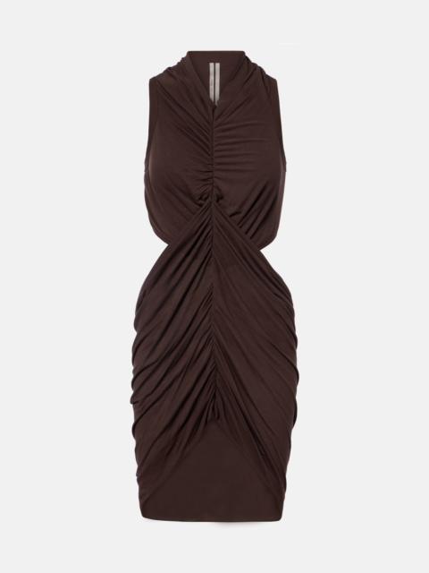 Sunpeel cutout gathered minidress