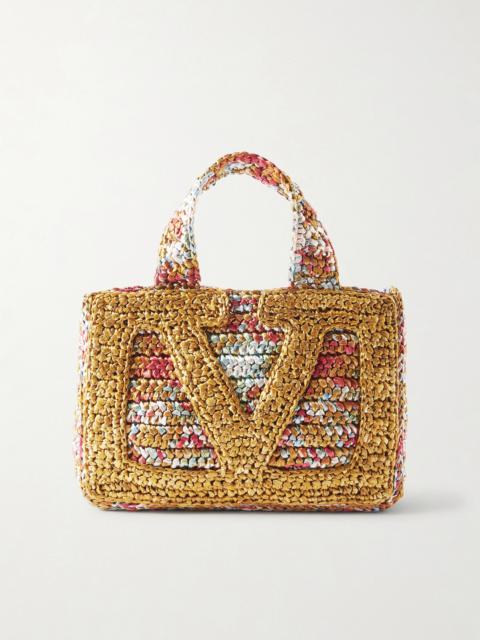 Viva Superstar Small Raffia Shoulder Bag