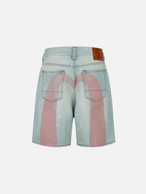 Daicock Print Oversized Denim Shorts
