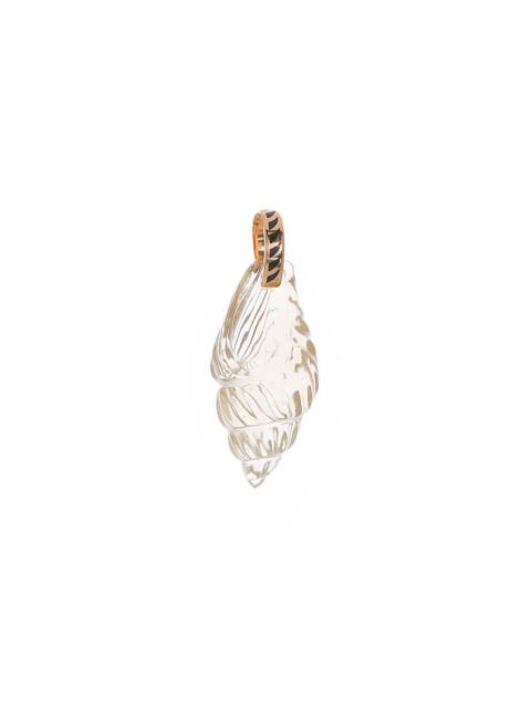 Vexillum Lemon Quartz Shell Pendant
