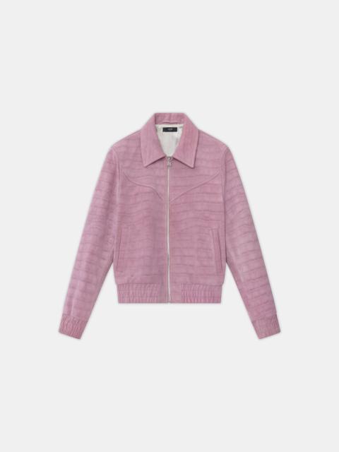 WOMEN'S CROC SUEDE WESTERN JACKET