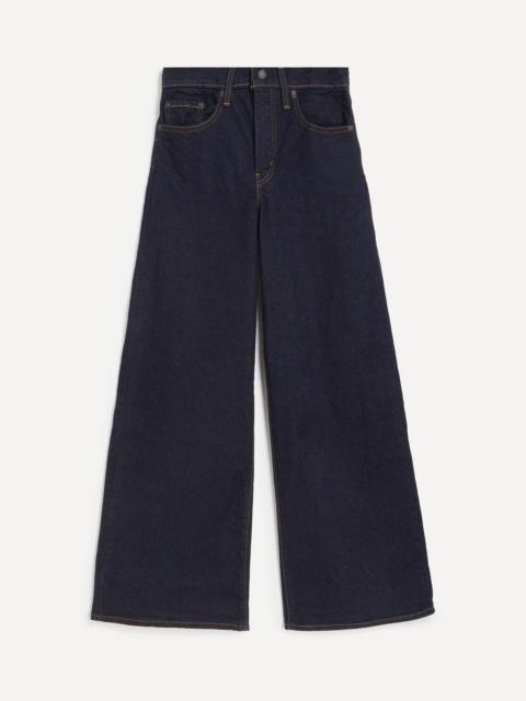 728 High Rise Wide-Leg Jeans in Retro Rinse