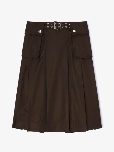 DUCHESSE NYLON PLEATED SKIRT