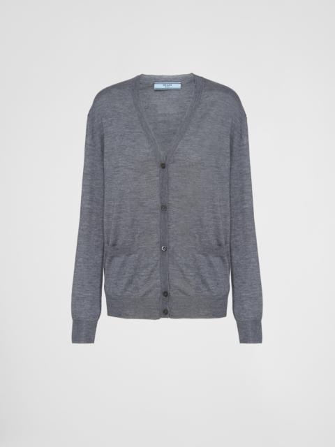 Wool and cashmere cardigan