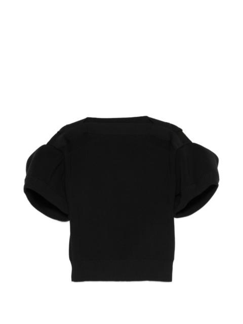 puff-sleeve top