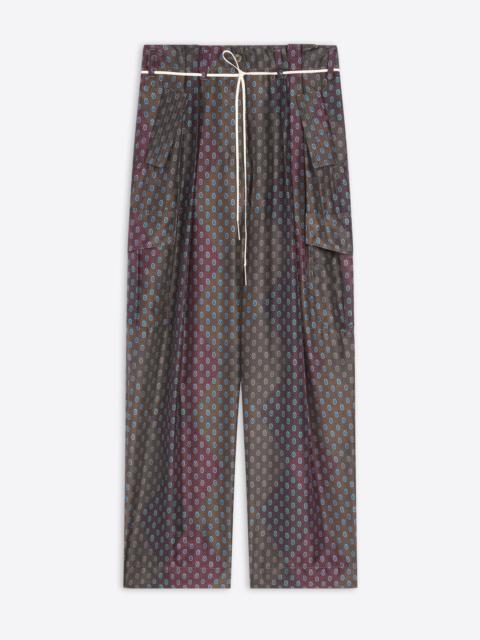 SILK CARGO PANTS