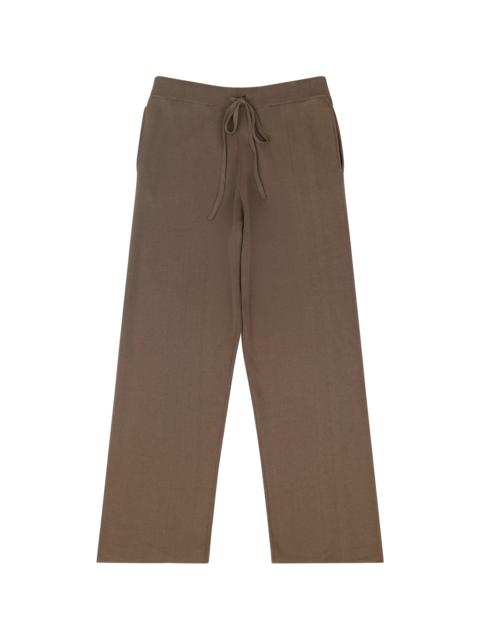 STRAIGHT LEG KNIT PANT LIGHT BROWN