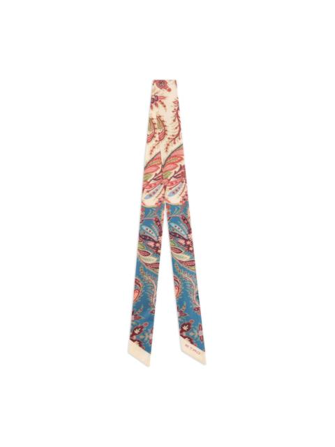 paisley-print scarf