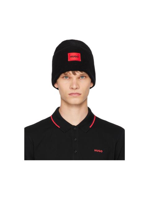 Black Patch Beanie