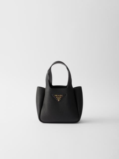 Leather mini handbag